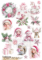 PINK CHRISTMAS#2 GRAPHICS WYDRUK A4