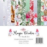 MAGIC WINTER ZESTAW PAPIERÓW PASSIONSCRAP 15X15CM