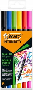 FLAMASTRY DWUSTRONNE  INTENSITY DUAL TIP MIX 6SZT. 