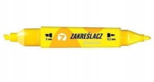ZAKREŚLACZ DWUSTRONNY ŻÓŁTY