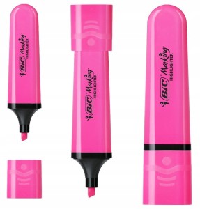 ZAKREŚLACZ HIGHLIGHTER FLAT RÓŻOWY NEON