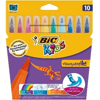 FLAMASTRY-PEDZELKOWE-BIC-KIDS-10-KOL-VISAQUARELLE.webp