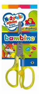 NOŻYCZKI SZKOLNE DLA LEWORĘCZNYCH Z ODBOJNIKIEM