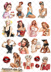 HELLO GIRLS#1 GRAPHICS WYDRUK A4