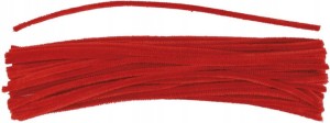 DRUCIKI KREATYWNE WYCIORY 0,6X30CM CZERWONE 50SZT.