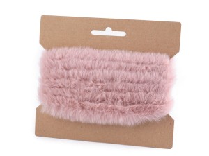 SZTUCZNE FUTERKO DEKORACYJNE PŁASKIE SZEROKOŚĆ 2CM 1,6M PUDROWY RÓŻ