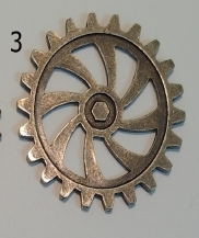 OZDOBA METALOWA KOŁO ZĘBATE 3 ø30MM