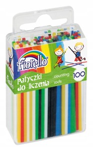 PATYCZKI DO LICZENIA FIORELLO 100SZT. KOLOROWE