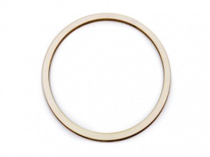 OBRĘCZ DREWNIANA 20CM NATURALNY JASNY 1SZT.