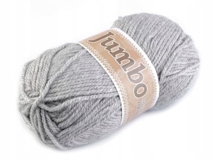 WŁÓCZKA 100G JUMBO SZARY KOLOR 907