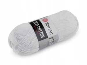WŁÓCZKA ECO-COTTON 100 G BIAŁY 760