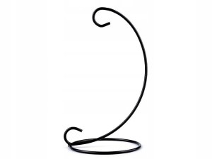 STOJAK METALOWY NA BOMBKI 22CM CZARNY