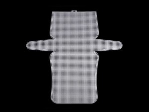 KANWA PLASTIKOWA BAZA DO TOREBKI 24x13x6CM BIAŁY