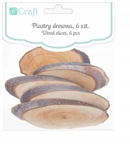 PLASTRY DREWNA OWALNE 6SZT. CRAFT DPZA-054