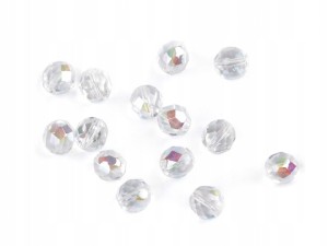 SZKLANE KORALIKI SZLIFOWANE 8MM 20G