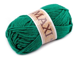 WŁÓCZKA 100G JUMBO MAXI ZIELEŃ KOLOR 970
