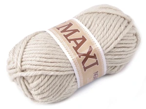 WŁÓCZKA 100G JUMBO MAXI SZARYKREMOWY KOLOR 978