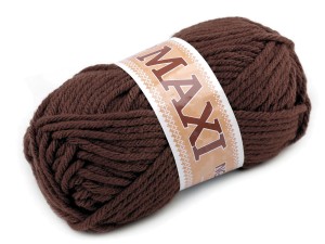 WŁÓCZKA 100G JUMBO MAXI CIEMNYBRĄZOWY KOLOR 983