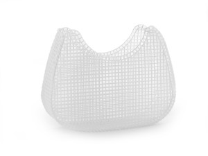 KANWA PLASTIKOWA BAZA DO TOREBKI 22x17x7CM BIAŁY