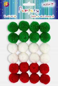 POMPONY KASZMIROWE POM-6019 MIX 24SZT.