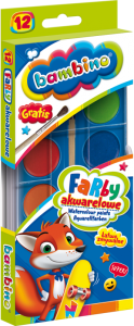 FARBY AKWARELOWE 12 KOLORÓW