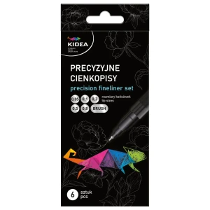 ZESTAW PRECYZYJNYCH CIENKOPISÓW 6 SZT. KIDEA