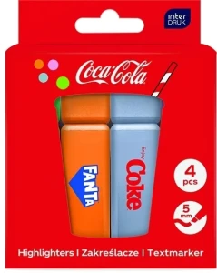 ZAKREŚLACZE COCA COLA 4SZT. 5MM
