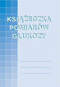 DRUK KSIĄŻECZKA DO POMIARÓW GLUKOZY M-915-5 A6