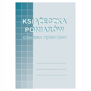 DRUK KSIĄŻECZKA DO POMIARÓW CIŚNIENIA TĘTNICZEGO M-910-5 A6
