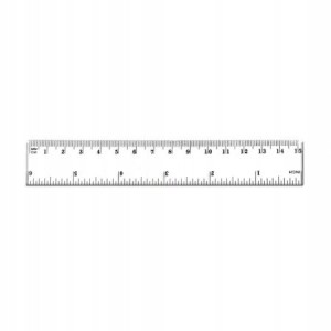 LINIJKA TRANSPARENTNA 15CM TETIS