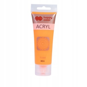FARBA AKRYLOWA 75ML POMARAŃCZOWY FLUO NR 401