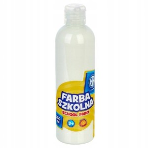 FARBA SZKOLNA PLAKATOWA 250ML BIAŁA