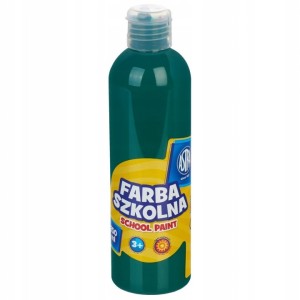 FARBA SZKOLNA PLAKATOWA 250ML ZIELONA CIEMNA