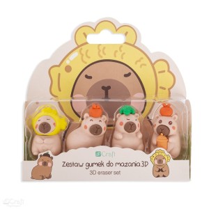 GUMKI ZESTAW GUMEK 3D KAPIBARA