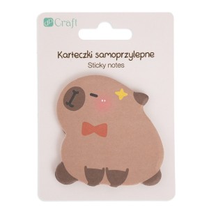 KARTECZKI SAMOPRZYLEPNE 6,2x6CM 30K KAPIBARA MUSZKA
