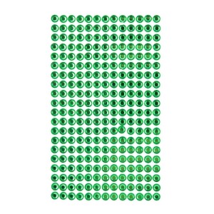 KRYSZTAŁKI SAMOPRZYLEPNE 6MM 260SZT. LIGHT GREEN