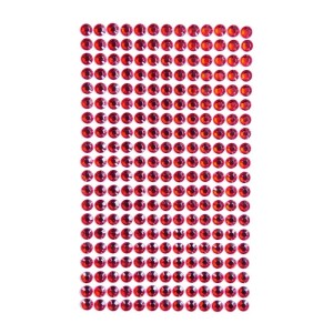 KRYSZTAŁKI SAMOPRZYLEPNE 6MM 260SZT. RED