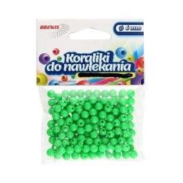 KORALIKI PLASTIKOWE ZIELONE 6MM 16G K6-8