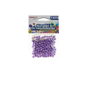 KORALIKI PLASTIKOWE FIOLETOWE 6MM 16G K6-6