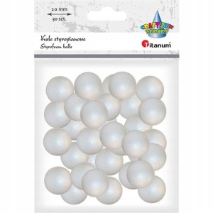 KULA KULE STYROPIANOWE BOMBKI 20MM 30SZT.