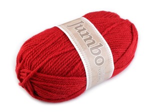 WŁÓCZKA 100G JUMBO CZERWONY KOLOR 933