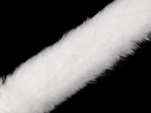 SZTUCZNE FUTERKO PŁASKIE BIAŁY 5CM 1M