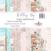 WEDDING DAY ZESTAW PAPIERÓW DO SCRAPBOOKINGU 15X15CM 